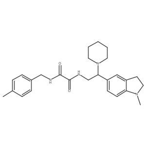 N1-(4-methylbenzyl)-N2-(2-(1-methylindolin-5-yl)-2-(piperidin-1-yl)ethyl)oxalamide Structure