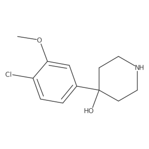 4-(4-Chloro-3-methoxy-phenyl)-piperidin-4-ol Structure