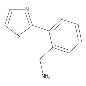 [2-(1,3-Thiazol-2-yl)phenyl]methanamine Structure