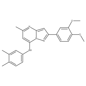2-(3,4-dimethoxyphenyl)-N-(3,4-dimethylphenyl)-5-methylpyrazolo[1,5-a]pyrimidin-7-amine Structure