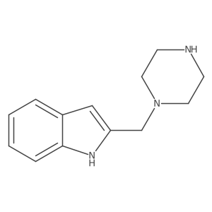 2-[(piperazin-1-yl)methyl]-1H-indole Structure