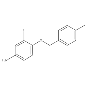 3-Fluoro-4-[(4-methylphenyl)methoxy]benzenamine结构式