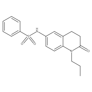 N-(2-oxo-1-propyl-1,2,3,4-tetrahydroquinolin-6-yl)benzenesulfonamide Structure