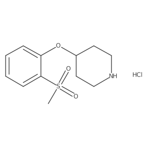 4-(2-(Methylsulfonyl)phenoxy)piperidine hydrochloride结构式