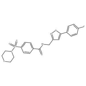 N-((5-(4-fluorophenyl)isoxazol-3-yl)methyl)-4-(morpholinosulfonyl)benzamide结构式