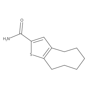 4,5,6,7,8,9-Hexahydrocycloocta[b]thiophene-2-carboxamide Structure