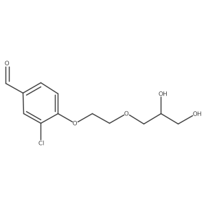 3-Chloro-4-[2-(2,3-dihydroxypropoxy)ethoxy]benzaldehyde Structure
