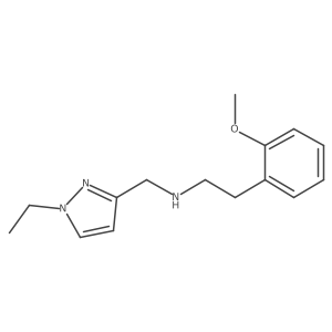 1-Ethyl-N-[2-(2-methoxyphenyl)ethyl]-1H-pyrazole-3-methanamine结构式