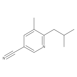 6-Isobutyl-5-methylnicotinonitrile Structure