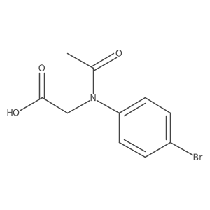 2-[N-(4-bromophenyl)acetamido]acetic acid结构式