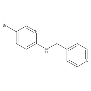 5-bromo-N-(pyridin-4-ylmethyl)pyridin-2-amine结构式