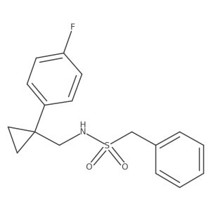 N-((1-(4-fluorophenyl)cyclopropyl)methyl)-1-phenylmethanesulfonamide Structure