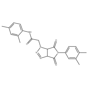 N-(2,4-dimethylphenyl)-2-[5-(3,4-dimethylphenyl)-4,6-dioxo-3a,6a-dihydropyrrolo[3,4-d]triazol-3-yl]acetamide Structure