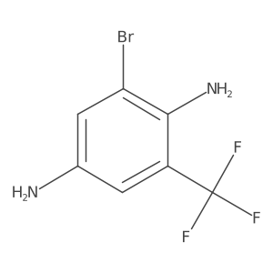 1,4-Benzenediamine, 2-bromo-6-(trifluoromethyl)- Structure