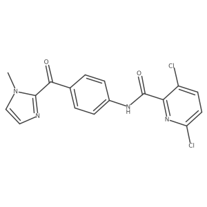 3,6-dichloro-N-[4-(1-methyl-1H-imidazole-2-carbonyl)phenyl]pyridine-2-carboxamide Structure
