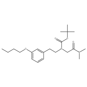 1,1-Dimethylethyl N-[2-(3-butoxyphenyl)ethyl]-N-[2-(dimethylamino)-2-oxoethyl]carbamate Structure