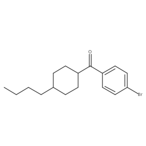(4-Bromophenyl)(4-butylcyclohexyl)methanone Structure