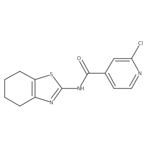 2-chloro-N-(4,5,6,7-tetrahydro-1,3-benzothiazol-2-yl)pyridine-4-carboxamide Structure