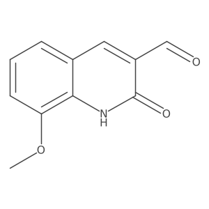 2-Hydroxy-8-methoxyquinoline-3-carbaldehyde结构式