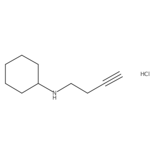 N-But-3-ynylcyclohexanamine;hydrochloride Structure