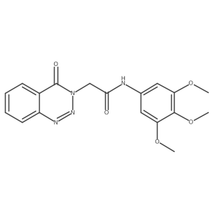 2-(4-oxo-1,2,3-benzotriazin-3(4H)-yl)-N-(3,4,5-trimethoxyphenyl)acetamide Structure