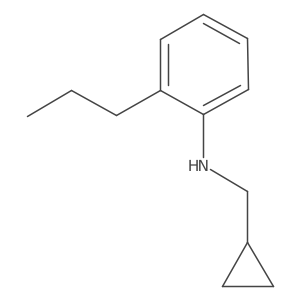 N-(cyclopropylmethyl)-2-propylaniline结构式