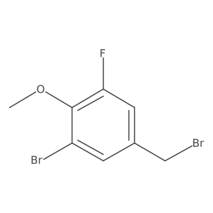 3-Bromo-5-fluoro-4-methoxybenzyl bromide Structure