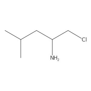 1-Chloro-4-methylpentan-2-amine Structure