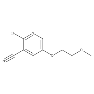 2-Chloro-5-(2-methoxyethoxy)nicotinonitrile Structure