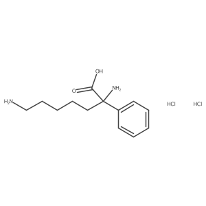 2,7-Diamino-2-phenylheptanoic acid dihydrochloride Structure