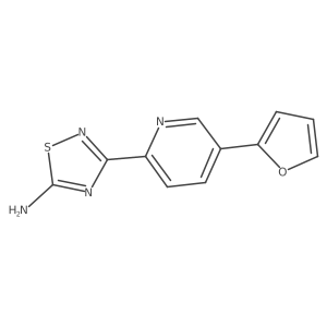 3-(5-(Furan-2-yl)pyridin-2-yl)-1,2,4-thiadiazol-5-amine Structure