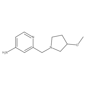 2-[(3-Methoxy-1-pyrrolidinyl)methyl]-4-pyridinamine结构式