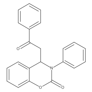 3,4-Dihydro-4-(2-oxo-2-phenylethyl)-3-phenyl-2H-1,3-benzoxazin-2-one Structure