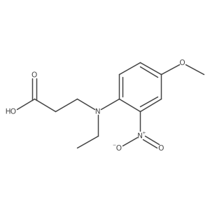 N-Ethyl-N-(4-methoxy-2-nitrophenyl)-I(2)-alanine Structure