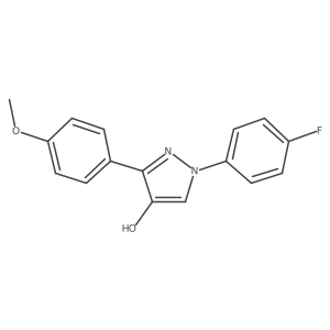 1-(4-Fluorophenyl)-3-(4-methoxyphenyl)-1H-pyrazol-4-ol Structure