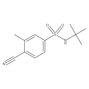 N-tert-butyl-4-cyano-3-methylbenzenesulfonamide结构式