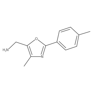 4-Methyl-2-(4-methylphenyl)-5-oxazolemethanamine结构式