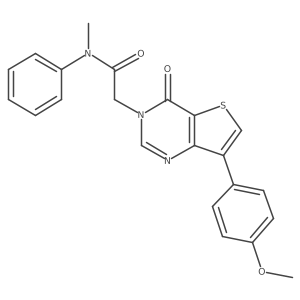 2-[7-(4-methoxyphenyl)-4-oxothieno[3,2-d]pyrimidin-3(4H)-yl]-N-methyl-N-phenylacetamide Structure