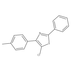 5-Chloro-2-phenyl-4-(p-tolyl)thiazole结构式