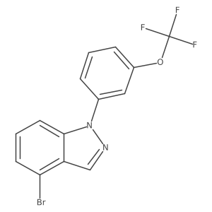 4-Bromo-1-[3-(trifluoromethoxy)phenyl]-1H-indazole Structure