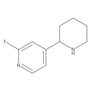 (S)-2-Fluoro-4-(piperidin-2-yl)pyridine Structure