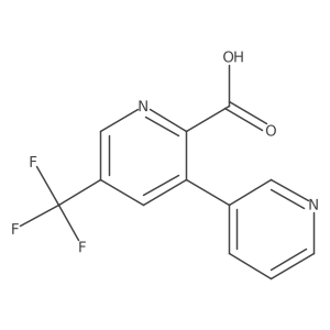3-(Pyridin-3-yl)-5-(trifluoromethyl)picolinic acid Structure