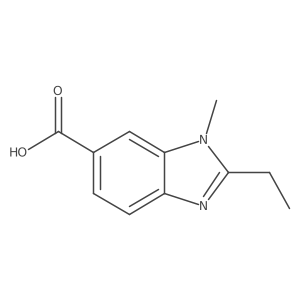 2-Ethyl-1-methyl-1H-benzimidazole-6-carboxylic acid结构式
