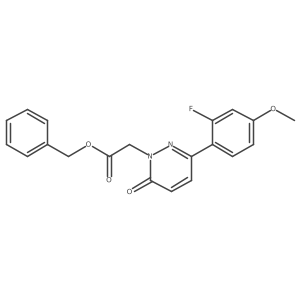 benzyl [3-(2-fluoro-4-methoxyphenyl)-6-oxopyridazin-1(6H)-yl]acetate Structure