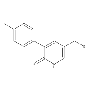 5-(bromomethyl)-3-(4-fluorophenyl)-1H-pyridin-2-one Structure