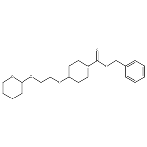 Benzyl 4-[2-(tetrahydro-2H-pyran-2-yloxy)ethoxy]piperidine-1-carboxylate结构式