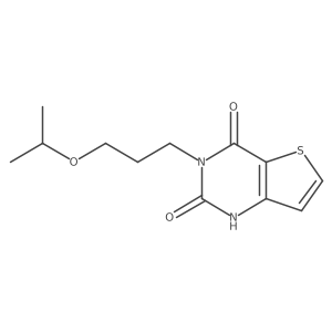 3-(3-isopropoxypropyl)thieno[3,2-d]pyrimidine-2,4(1H,3H)-dione结构式