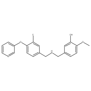 5-[({[3-Fluoro-4-(pyridin-3-yloxy)phenyl]methyl}amino)methyl]-2-methoxyphenol Structure