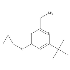 (6-Tert-butyl-4-cyclopropoxypyridin-2-YL)methanamine Structure