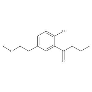 1-(2-Hydroxy-5-(2-methoxyethyl)phenyl)butan-1-one结构式